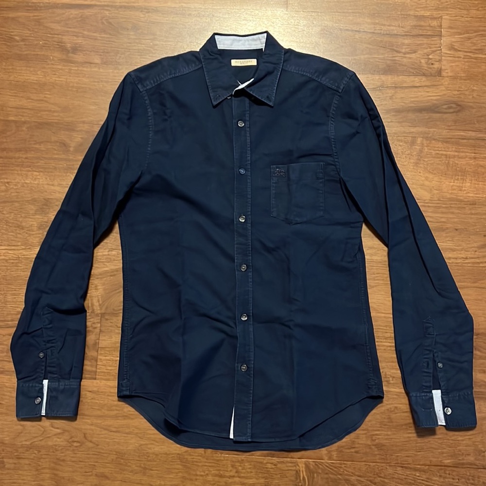 Burberry Brit Men’s Navy Button Down Shirt - Size Small